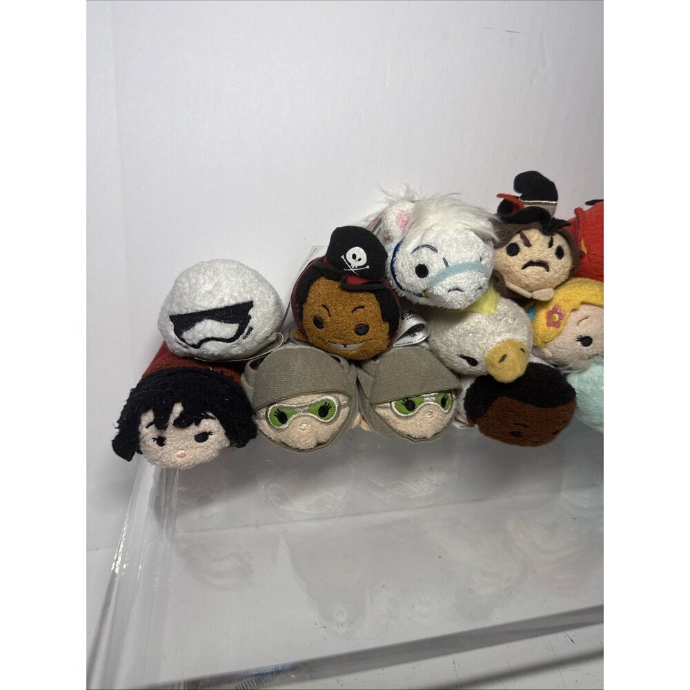 Disney Tsum Tsum Mini Plush Lot Of 19 Various Characters Some No Tags USED - Picture 2 of 9